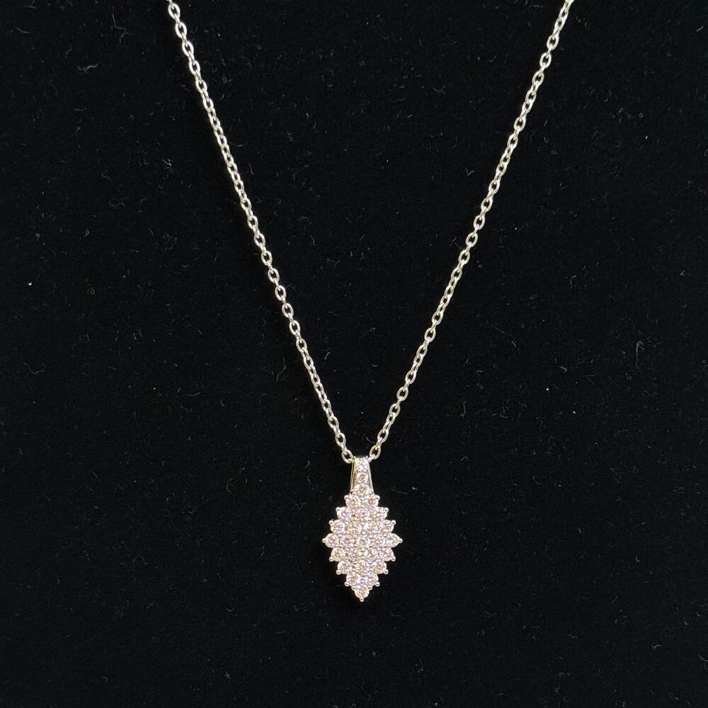 😍"Put a Ring On IT Event" Diamond Marquise Shape Pendant Necklace